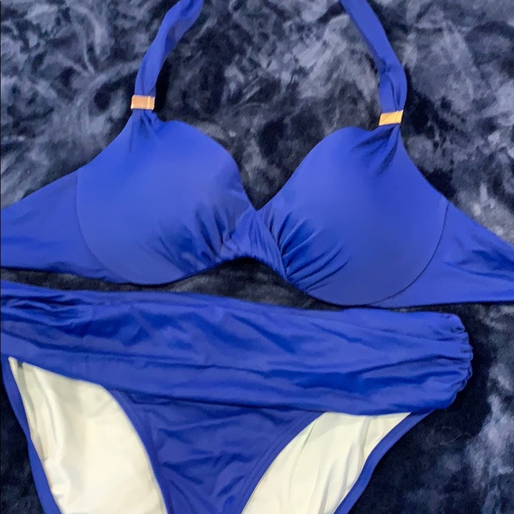 Halter top and bikini bottom